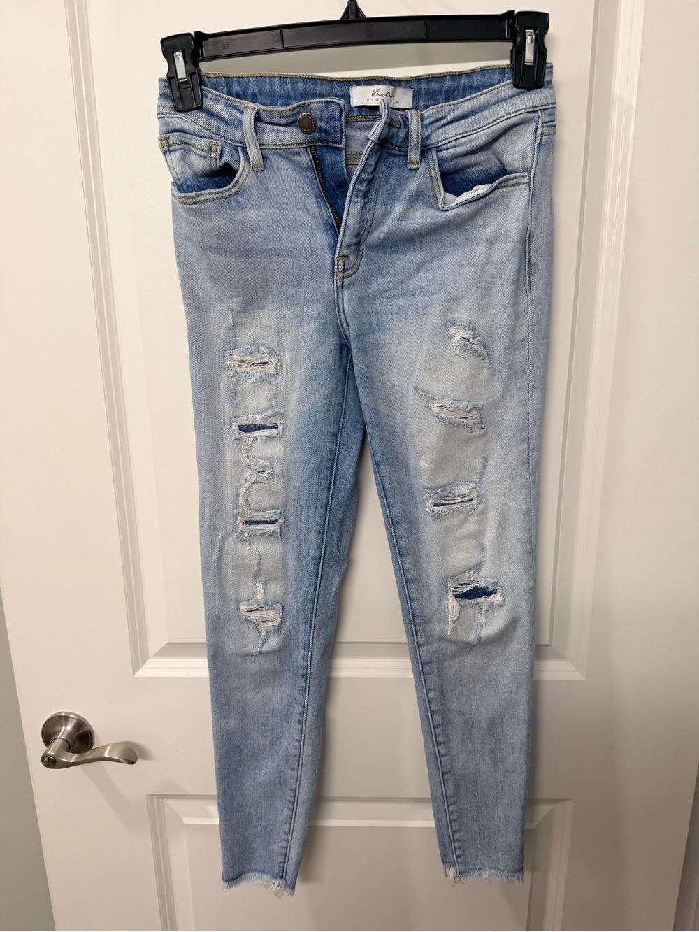 KanCan Light Blue Distressed Skinny Jeans